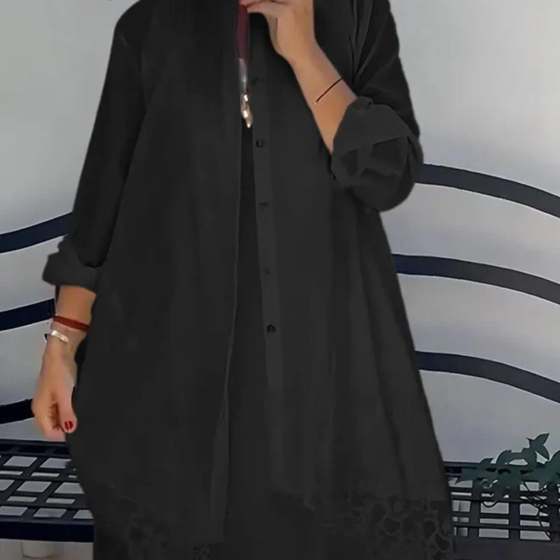 Women’s Sleeveless Dress Lace Cardigan Set