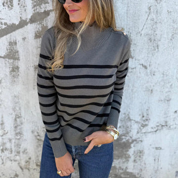 Women's Striped Knit Sweater
