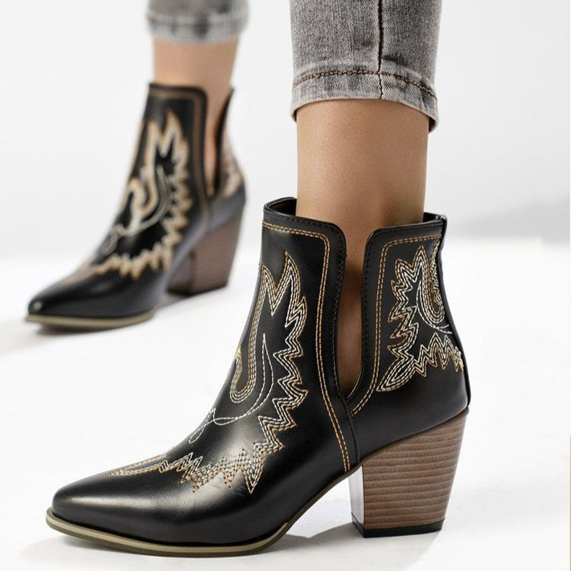 Women's Fashion Pointed Ankle Boots