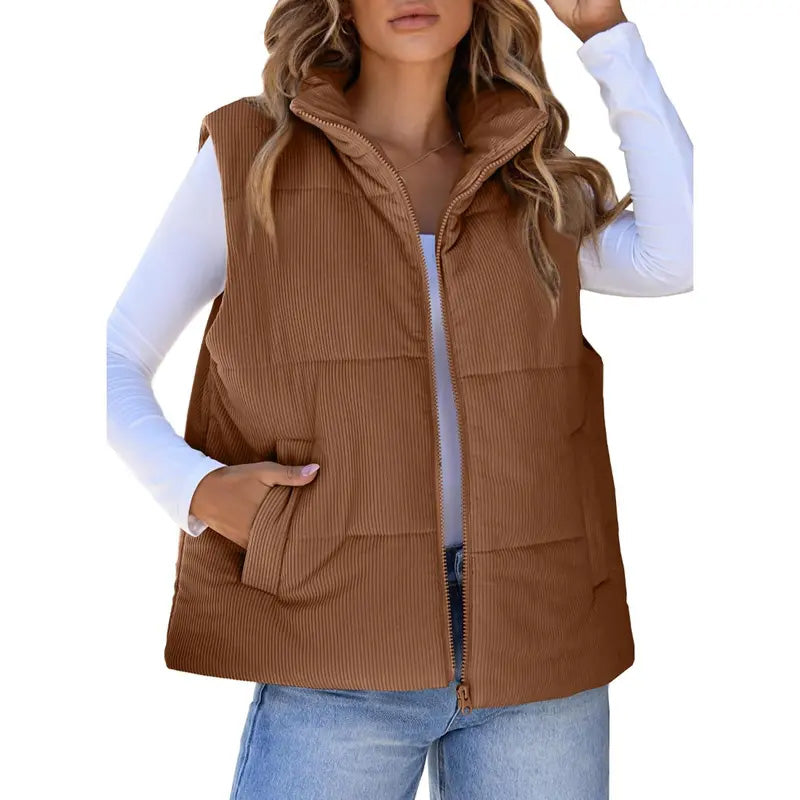 Women’s Casual Comfortable Zip-Up Vest