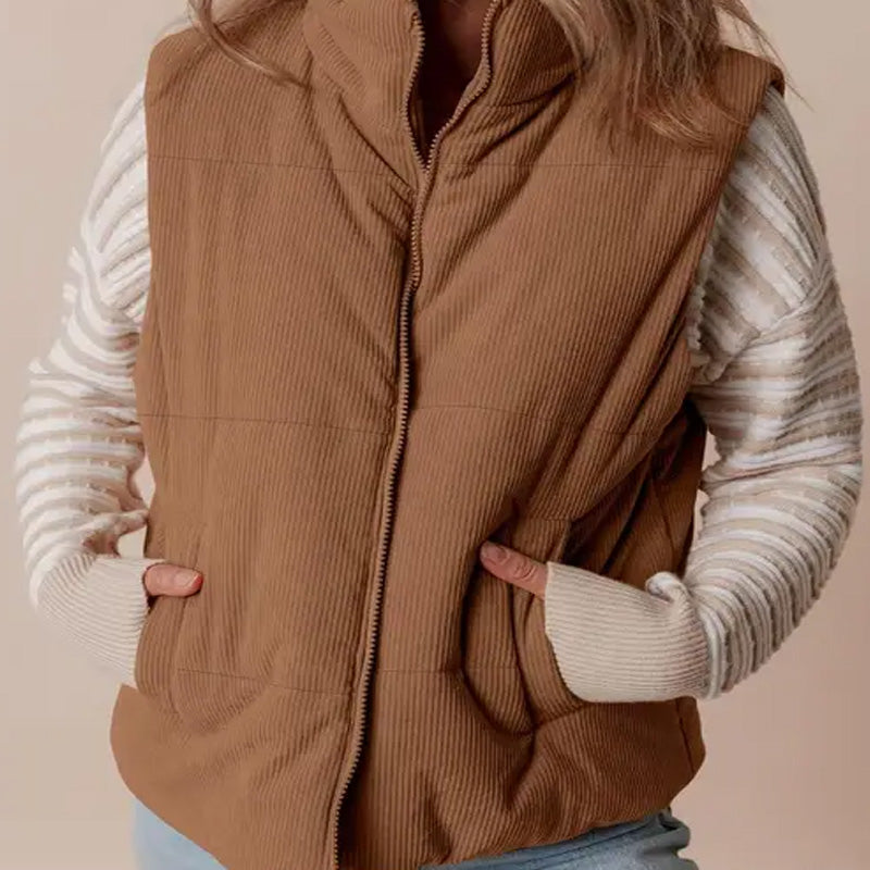 Women’s Casual Comfortable Zip-Up Vest